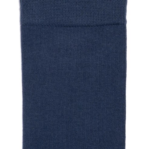 Chaussettes unies bleues - Maison Broussaud