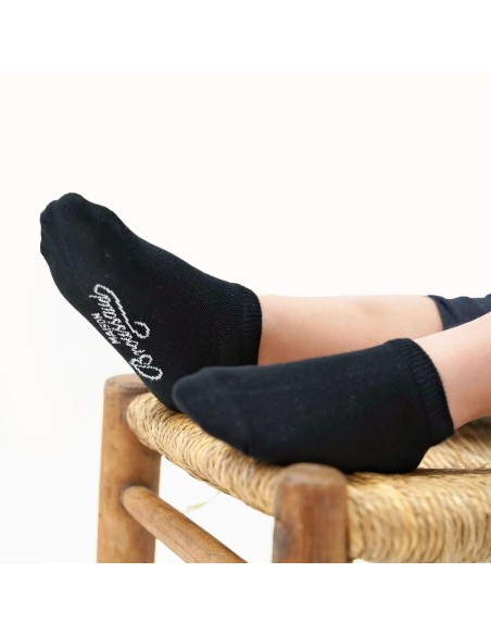 Nos socquettes enfant "Les invisibles" noir - Maison Broussaud