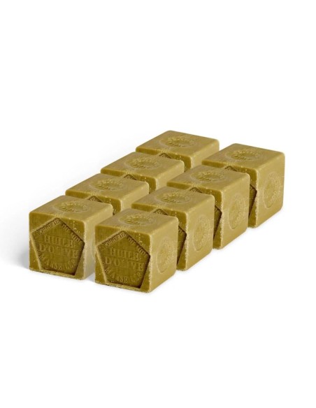 Cubes de Savon de Marseille OLIVE – Lot 8x300g – Cosmos Natural