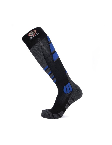 Nos chaussettes de ski coloris noir/gris/bleu - Maison Broussaud