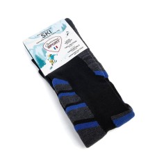Nos chaussettes de ski coloris noir/gris/bleu - Maison Broussaud 2