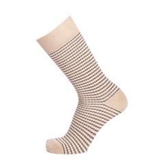 Chaussettes "Les Mailles Fantaisies" couleur beige - Maison Broussaud