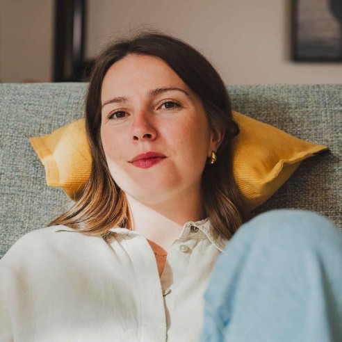 SALVADOR Stockholm | Coussin cale nuque velours | Petits Cadors