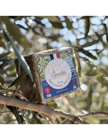 Savon de Marseille Olive – 300g – Cube édition limitée "Terre & Mer" – Cosmos Natural