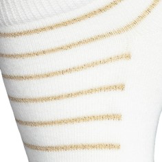 Nos chaussettes "Les rayées" blanc/or - Maison Broussaud 2