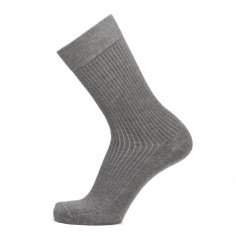 Nos chaussettes côtelées gris clair homme - Maison Broussaud